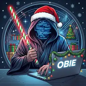 Obie Munoz as a Jedi for Christmas